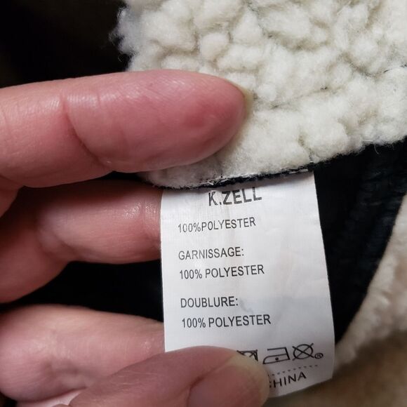 Mixed media puffer/ bomber jacket - Picture 5 of 7